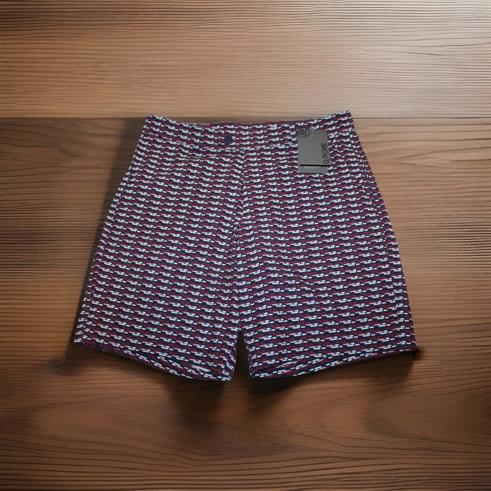 G/Fore Maverick Performance Shorts 36 Abstract Golf Stretch 8" GMR000011