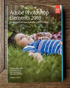 BNIB Photoshop Elements 2018 Windows / Mac Free Shipping - Picture 1 of 3