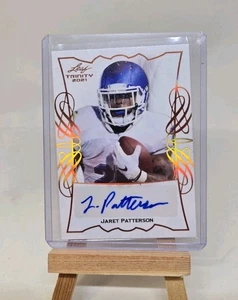 Jaret Patterson Auto 2021 Leaf Trinity Portrait - Picture 1 of 2