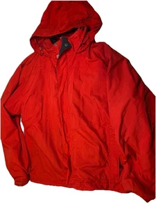 Abrigo de invierno LL Bean 3 en 1 para hombre Md Reg rojo polar forrado chaqueta forro extraíble - Imagen 1 de 10