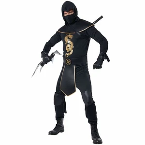 Elite Assassin Ninja Japanese Stealth Warrior Martial Arts Adult Mens Costume - Picture 1 of 4