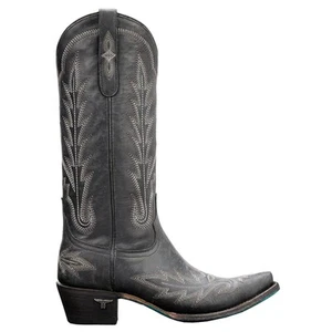 Lane Lexington Embroidered Snip Toe Cowboy Womens Black Casual Boots LB0488C - Picture 1 of 5