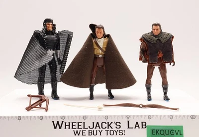 Lote de 3 figuras con accesorios Robin Hood Príncipe de los Ladrones 1991 Kenner Foto 1 de 2