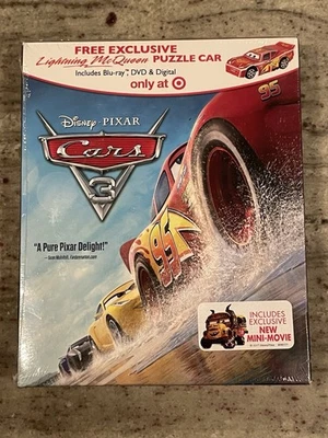 Disney Pixar Cars 3 (Blu-Ray + DVD + Digital, 2017) Target Exclusive-Brand New - Image 1 of 2