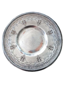 "Plato para servir B.M.Co Benedict 667 quintescential Art Deco plateado 10""" - Imagen 1 de 4