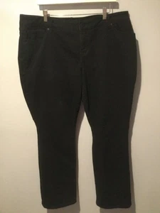TORRID DENIM STRAIGHT LEG HIGH RISE STRETCH JEANS SCHWARZ GR. 18 R (2XL) - Bild 1 von 10