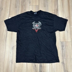 Vintage XL Mortal Kombat Deadly Alliance Promo Shirt All Black Clean VTG A++ - Picture 1 of 6