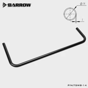 Barrow Chrome Plated Dual Elbow Copper Rigid Tube 14MM Black TSWB-14 - Picture 1 of 2