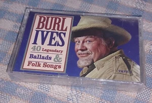 Burl Ives Legendary Ballads & Folk Songs Cassette Tape FACTORY SEALED BRAND NEW - Picture 1 of 2
