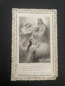 holy card santino merlettato canivet L. TURGIS 549 VIRGIN MARY s - Picture 1 of 2