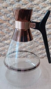 Inland XXX Vintage Brown Coffee Carafe Server Mid-century Modern - Picture 1 of 6
