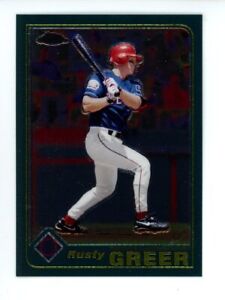 2001 Topps Chrome   Rusty Greer #164 Texas Rangers