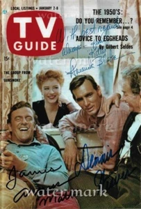 JAMES ARNESS AMANDA BLAKE & DENNIS WEAVER GUNSMOKE REPRINT SIGNED 11"X8" #4 - Picture 1 of 1