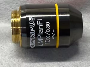 Olympus UMPlan FL 10X/0.30 Microscope Objective Lens - Picture 1 of 4