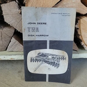 Manual de operador original OEM para grada de discos John Deere TWA OM-B25389 - Imagen 1 de 3