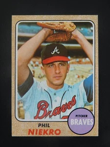 1968 Topps Baseball Card #257 Phil Niekro (NM) - Picture 1 of 2