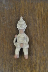 Nayarit Polychrome Pottery Excavated Near Zaqualpan Nayarit 8 X 3 in Doll - Picture 1 of 6