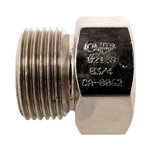 Adattatore filettato ossigeno G 3/4" filettatura esterna - gas nobile W21.8 filettatura interna - Foto 1 di 3