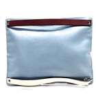 Valentino Garavani Clutch Bag blau Leder 2651956