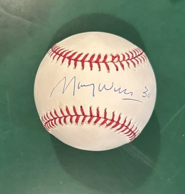 AUTOGRAPHED Bud Selig MLB Rawlings Baseball MAURY WILLS JSA Certified - Image 1 of 2