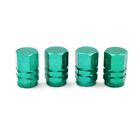 4x Green Aluminum  Tire Valve Stem Caps Covers for Car Truck SUV Motorcycle Volkswagen Routan