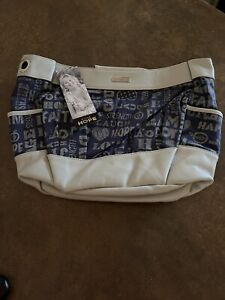 Miche Hope Classic Shell Item # 1203 Fabric Side Pockets Graphic Print Blue NEW