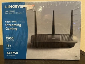 Linksys Max-Stream AC1750 Dual Band MU-MIMO Gaming Router, Black (EA7200) - Picture 1 of 4