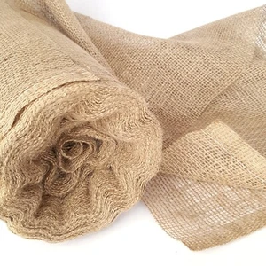 3 m x 138 cm breit Natur Hessisch 180 g/m² Webstoff Sackleinen Jute Sackmaterial - Bild 1 von 3