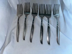 6) Cubiertos de colección Rogers Bros. plateados para ensaladas 1847 estilo 6 7/8" - Imagen 1 de 6