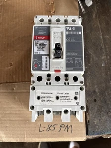 Eaton HMCP030H1C Circuit Breaker 600VAC 30 Amps 3 Poles With ELC3030R Limiter - Picture 1 of 5