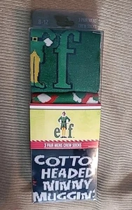 Christmas ELF Crew Socks 3 Pairs Gift Set Novelty New - Picture 1 of 3
