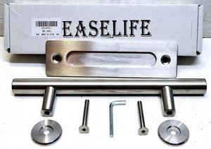 Easylife Set Maniglia e Tiranti per Porta da Fienile Scorrevole 12" in Acciaio Inox - Foto 1 di 2