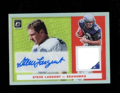 2019 Donruss Optic Steve Largent Legendary Patch Auto Autograph /25 SE2034 - Image 1 of 2