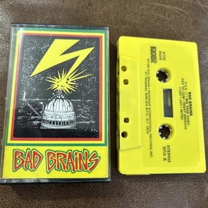Bad Brains ROIR A106 Original Yellow Cassette Tape Banned in DC 1982 - Picture 1 of 4