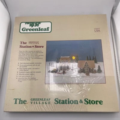 Greenleaf Village Station & Store Miniature Dollhouse Building Kit 8025 - Image 1 of 4