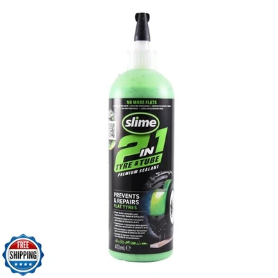 Slime 10193 Tire and Tube Sealant Puncture Repair Sealant, 2-in-1, Premium, P - Image 1 of 4