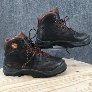 Asolo Boots Mens 11.5 Tri-Fushion System Vibram Ankle Hiking Black Leather - Picture 1 of 17