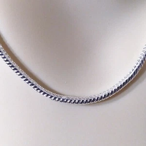 sterling silver, plated, snake chain, 2.5 mm, necklace, 20 inch, #1902 - Picture 1 of 3
