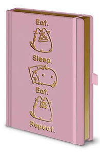 Pusheen - Eat - cuaderno A5, encuadernación en espiral, revestimiento de libro, cuaderno de anillo - Imagen 1 de 1