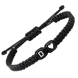 Matching Couple Bracelets Letter Initial Bracelet for Men Women Cute Anniversary - Picture 1 of 8