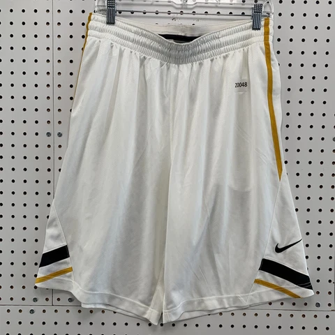 Mizzou Missouri Nike Dri Fit Shorts White Gold Black Adult Medium  12" Inseam Cover