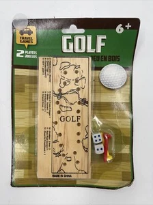 Wooden Game Peg Golf and Dice Game Board Game Golf Game  - Picture 1 of 2
