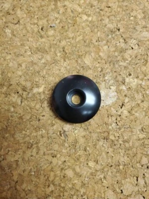 Bicycle Headset Top Cap Black 5 grams Glossy 1 ⅛ = 28.6mm threadless - Image 1 of 2