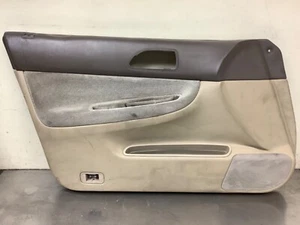 94-97 Accord 4Dr Left Driver Side Front Door Panel Lining Ivory/Brown Cloth OEM - Picture 1 of 11