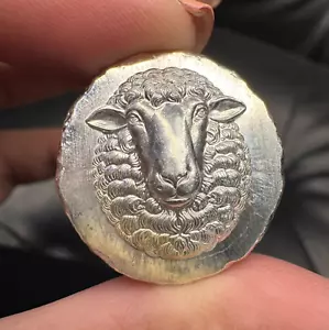 .5 oz MK BarZ Sheep Stamp Fractional Round .999 FS - Picture 1 of 16