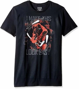 Marvel Men's Daredevil Logo Short Sleeve Graphic T-Shirt, Black, Small - Picture 1 of 1