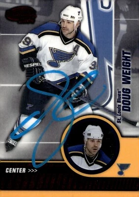 Doug Weight - Signed 2003-04 Pacific Invincible /850 Card #82 - St. Louis Blues - Image 1 of 2