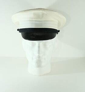 Royal Navy Officer's Peaked Cap by Gieves & Hawkes Size 60 Military Hat No Badge
