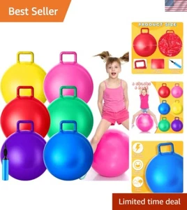 6 Pcs Hopper Ball Carnival Outdoor Games 22 Inch Jumping Hopping Inflatable B... - Picture 1 of 8