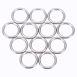 12 Pcs Metal O Rings 1 Inch Heavy Duty 304 Stainless Steel Welded O Ring Multi-P - Picture 1 of 12